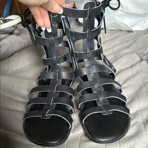 Torrid Black Gladiator Sandals